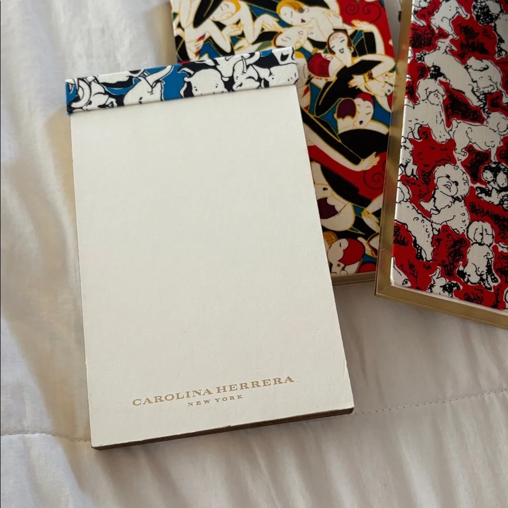 Carolina Herrera Journal Set of‎ 3 Neiman Marcus Notebook Paper Pads Stationary